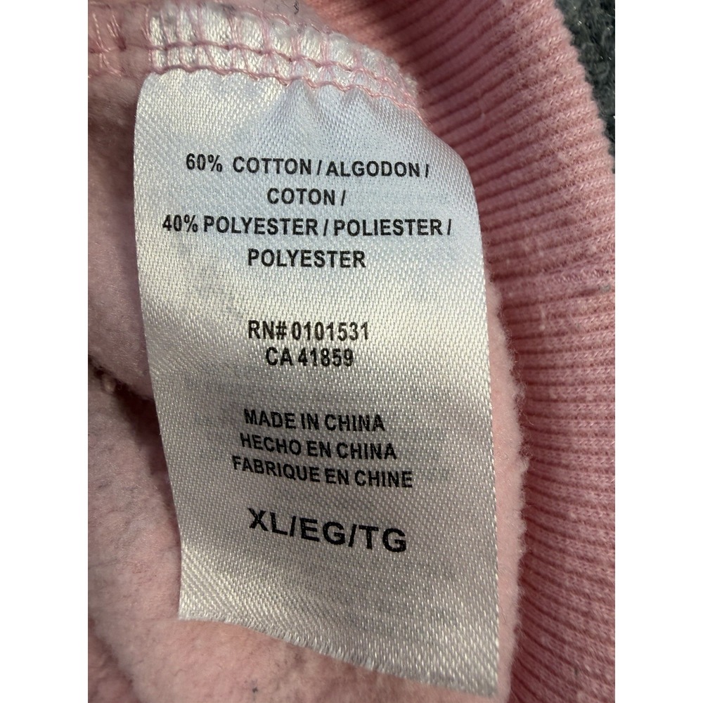 Disney 100 Mickey Mouse All Over Print Pink Crewneck Sweatshirt Women's XL - Picture 7 of 8